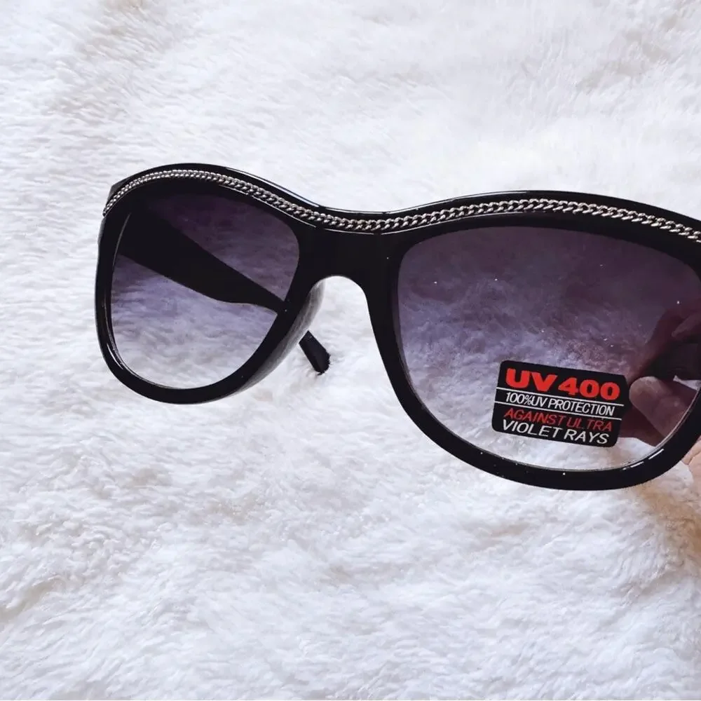Rina Black w/Silver Accent Sunglasses - Picture 9 of 13